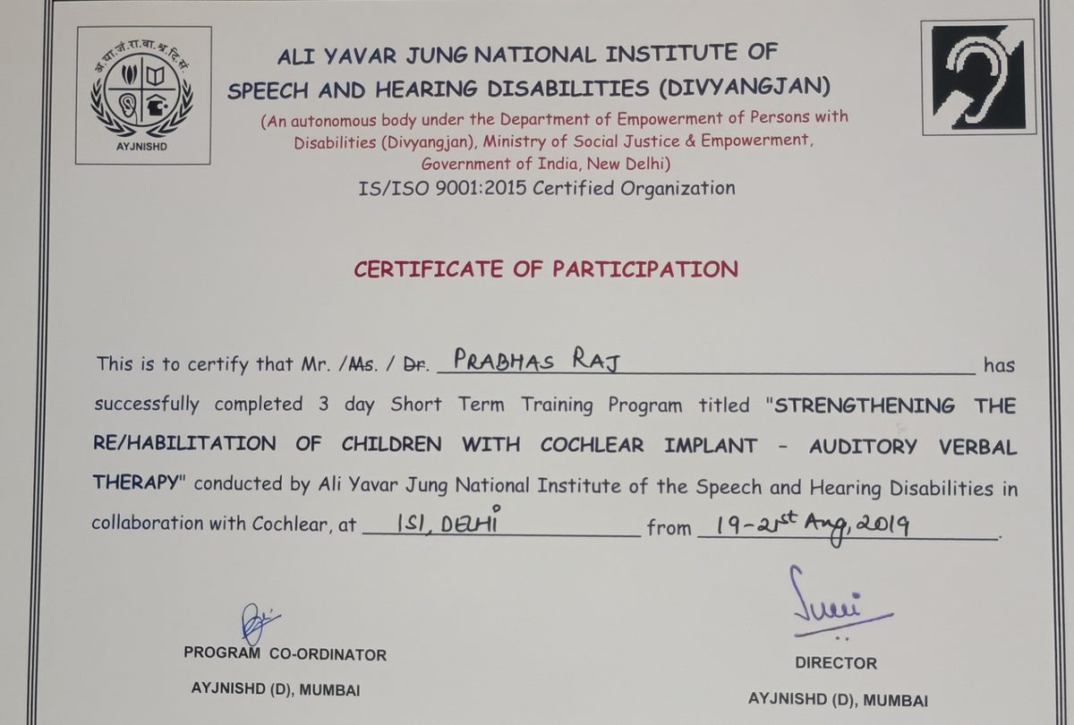 NIEPID – CRE on Strengthening of Families of Children with Developmental Disabilities, October 2022