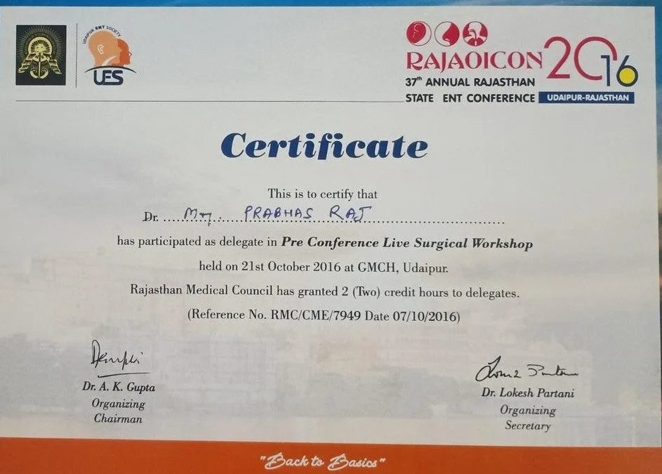 RAJAICON 2016 Pre Conference Live Surgical Workshop