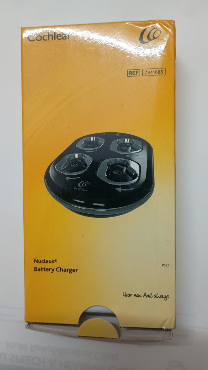 Cochlear Nucleus battery charger – professional cochlear implant equipment at clinic